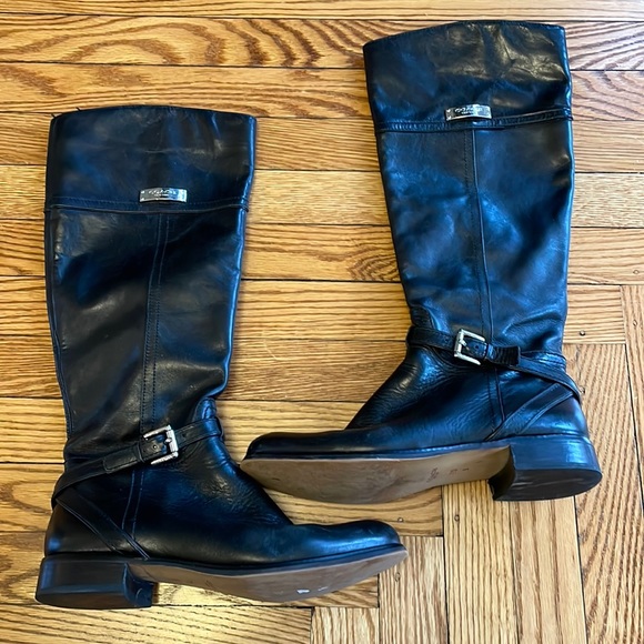 Coach Shoes - Coach Micha Calf Riding Boot Black Size 7.5